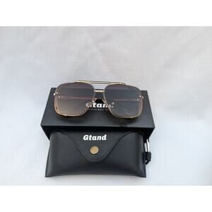 Gtand GT115 Sunglasses Black/Gold 64-18-145 case dustbag accessories‎